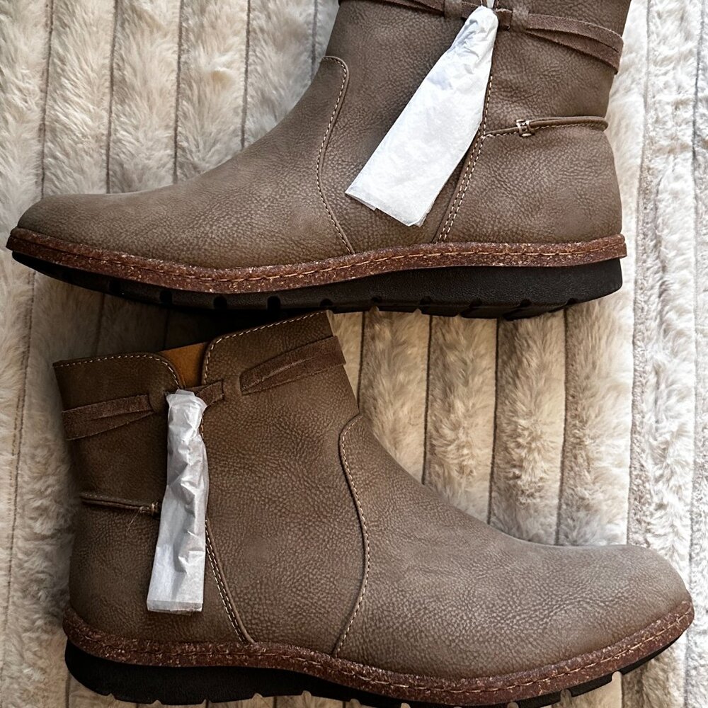 BOC Tan Addi Flat Heel Women's Booties by Born